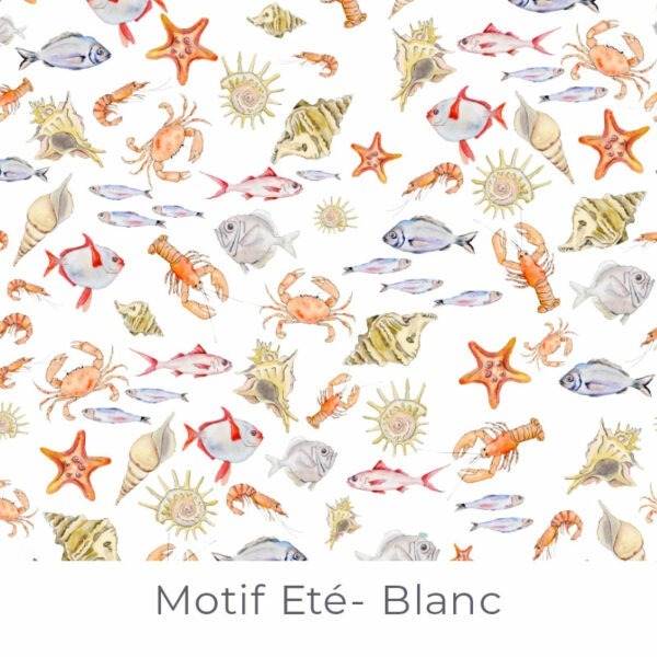 Motif Eté - Blanc