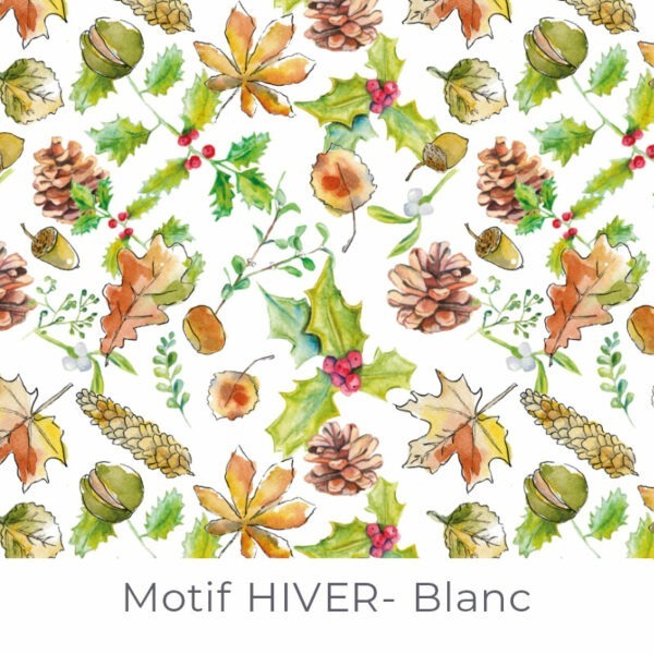 Motif Hiver - Blanc