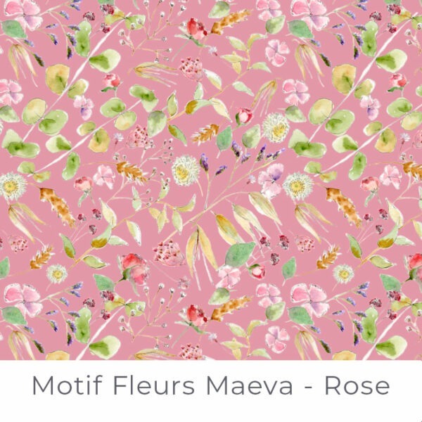 Motif Fleurs Maeva - Rose