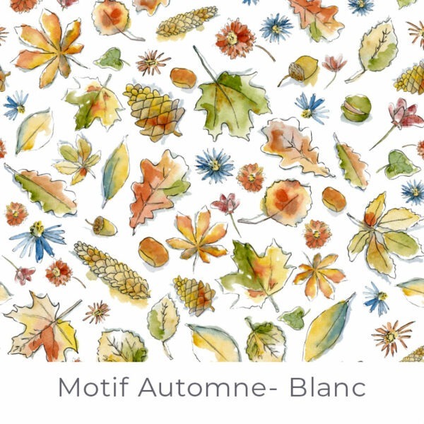 Motif Automne - Blanc