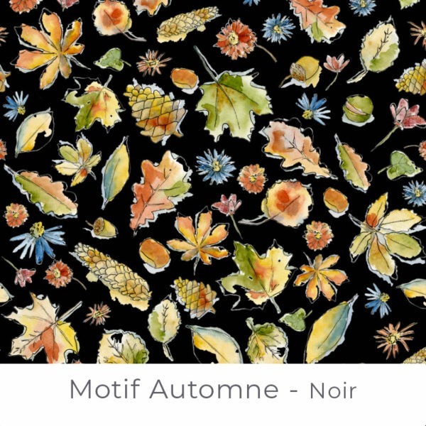 Motif Automne - Noir.