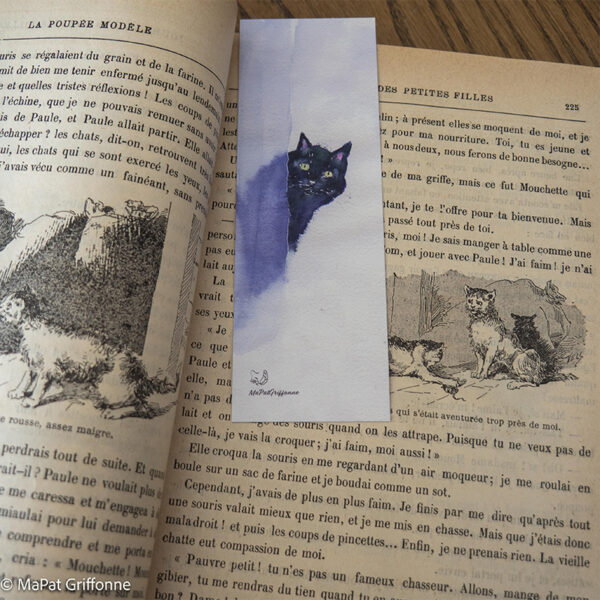 Marque-page dans livre