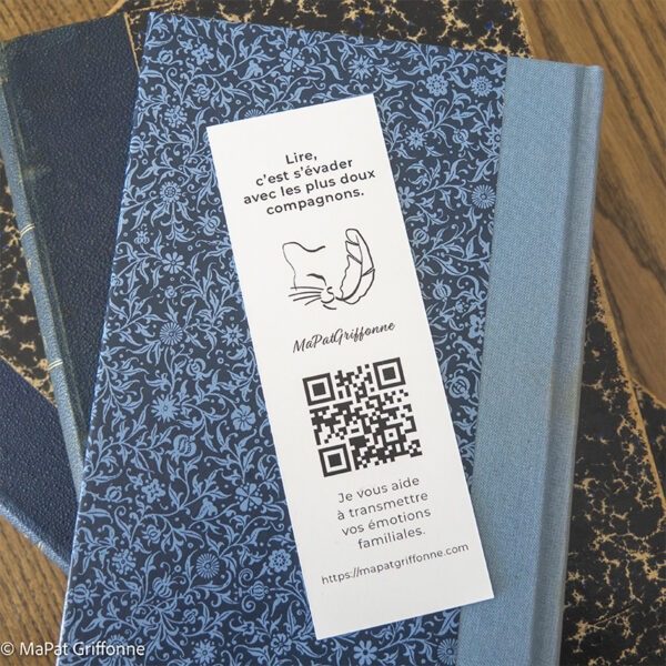 Marque page recto sur livre